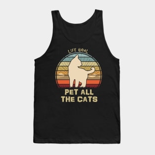 Life Goal Pet All The Cats Tank Top